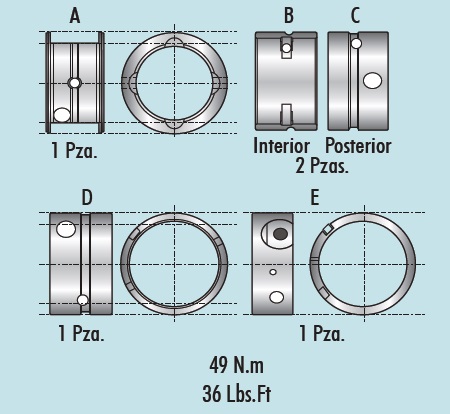COJINETES DE BANCADA MORESA